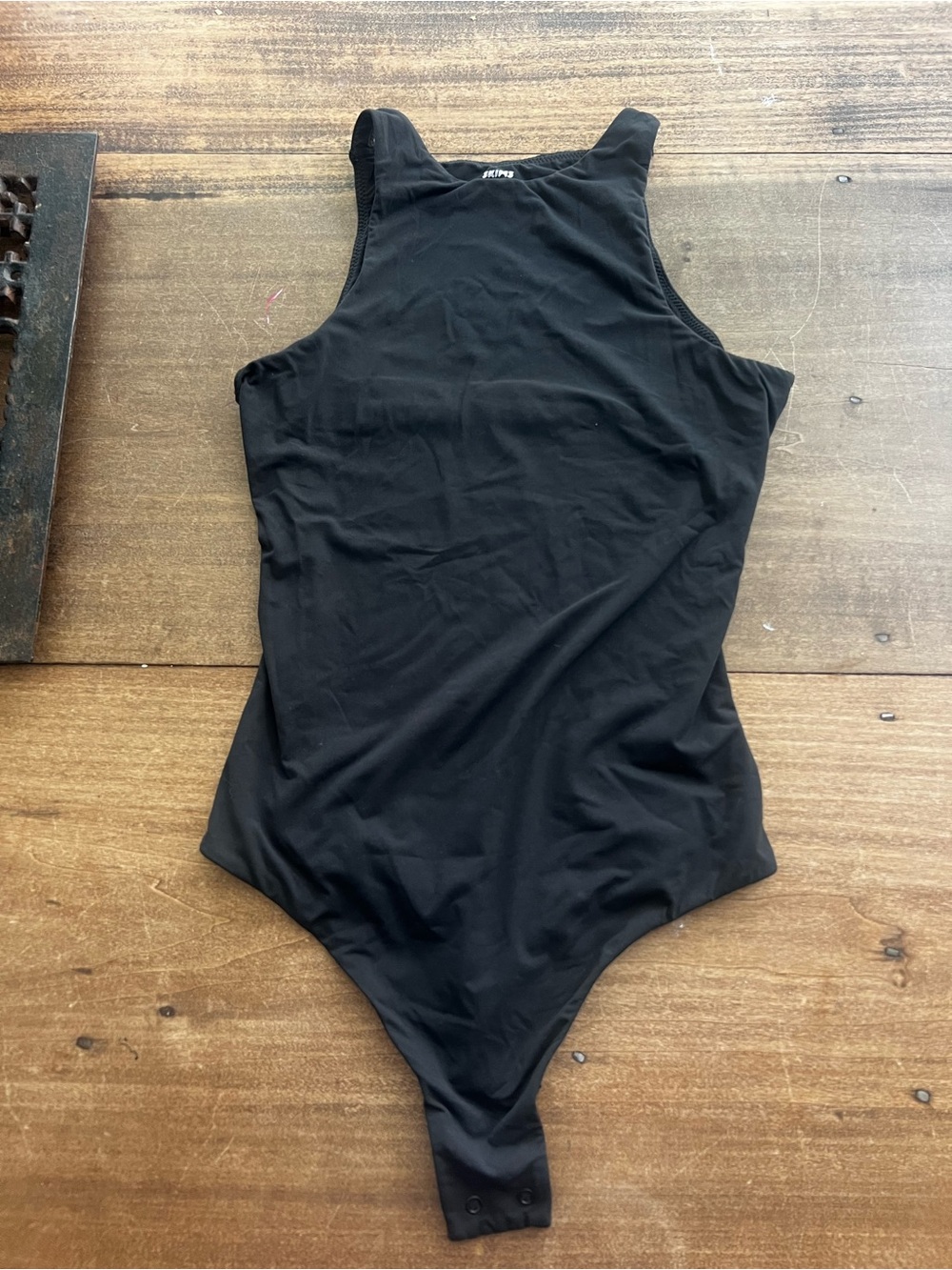 SKIMS Women’s Black High-Neck Bodysuit